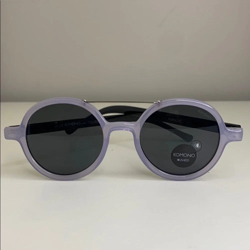 Komono Girl's Sunglasses Round Purple Black NEW
